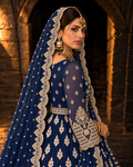 Blue Heavy Embroidered Lehnga (ATL-002)